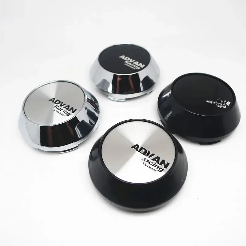 4 pièces 65mm Advan Racing Wheels capuchon central Hup voiture remplacement poussière alliage couverture enjoliveurs Logo emblème Badge Auto style accessoires