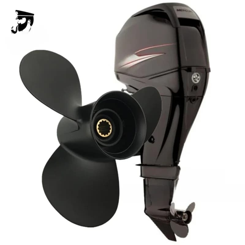 Services.com Marine-Hélice hors-bord en aluminium, Mercury Bub25, 30, 40, 45, 48, 50, 55, 60, 70 HP, 3 phpopularité, 12 1, 4x9