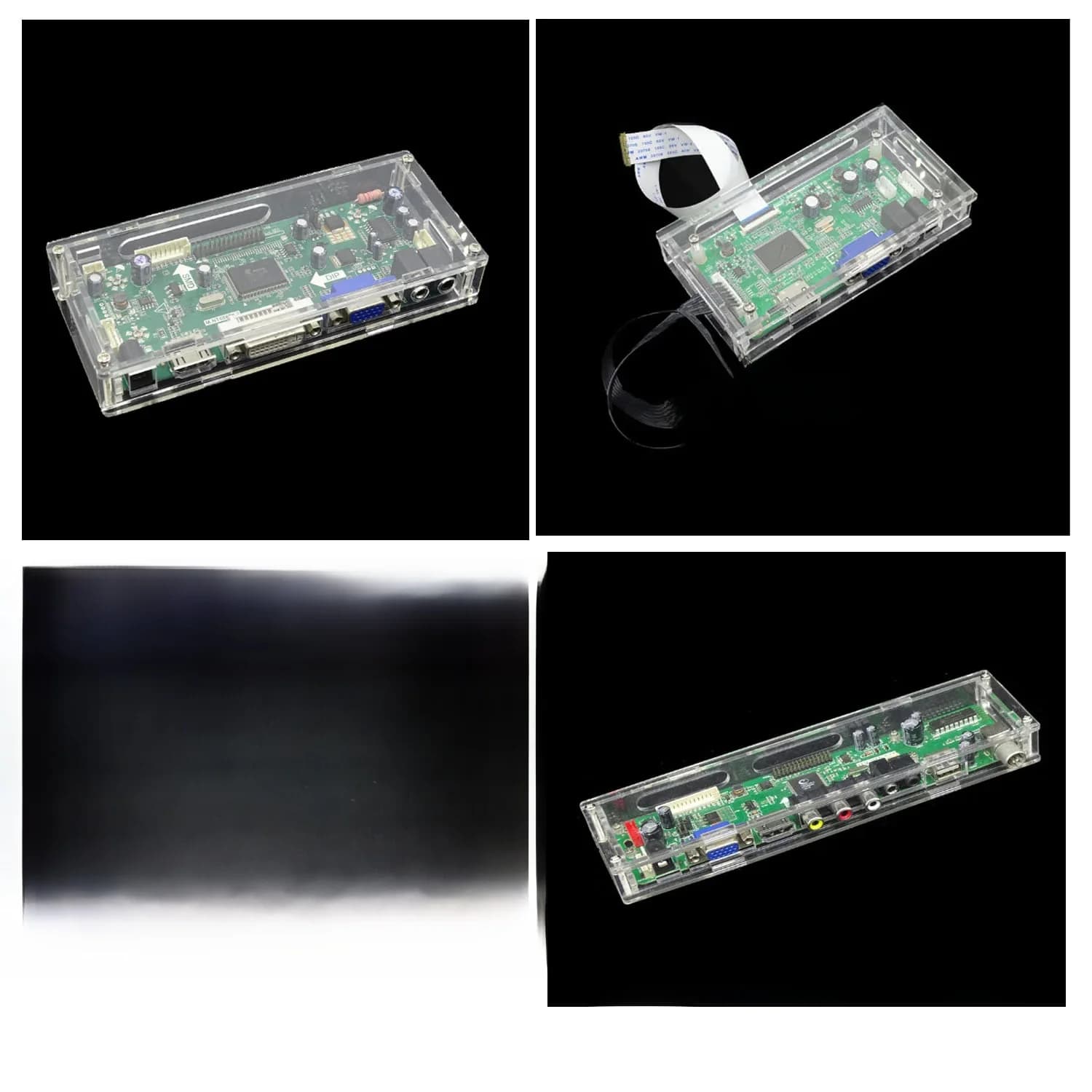 Boîtier de protection en acrylique pour M.NT68676 TV 2AV EDP, panneau de commande LED/LCD, kit de pilote, transparent