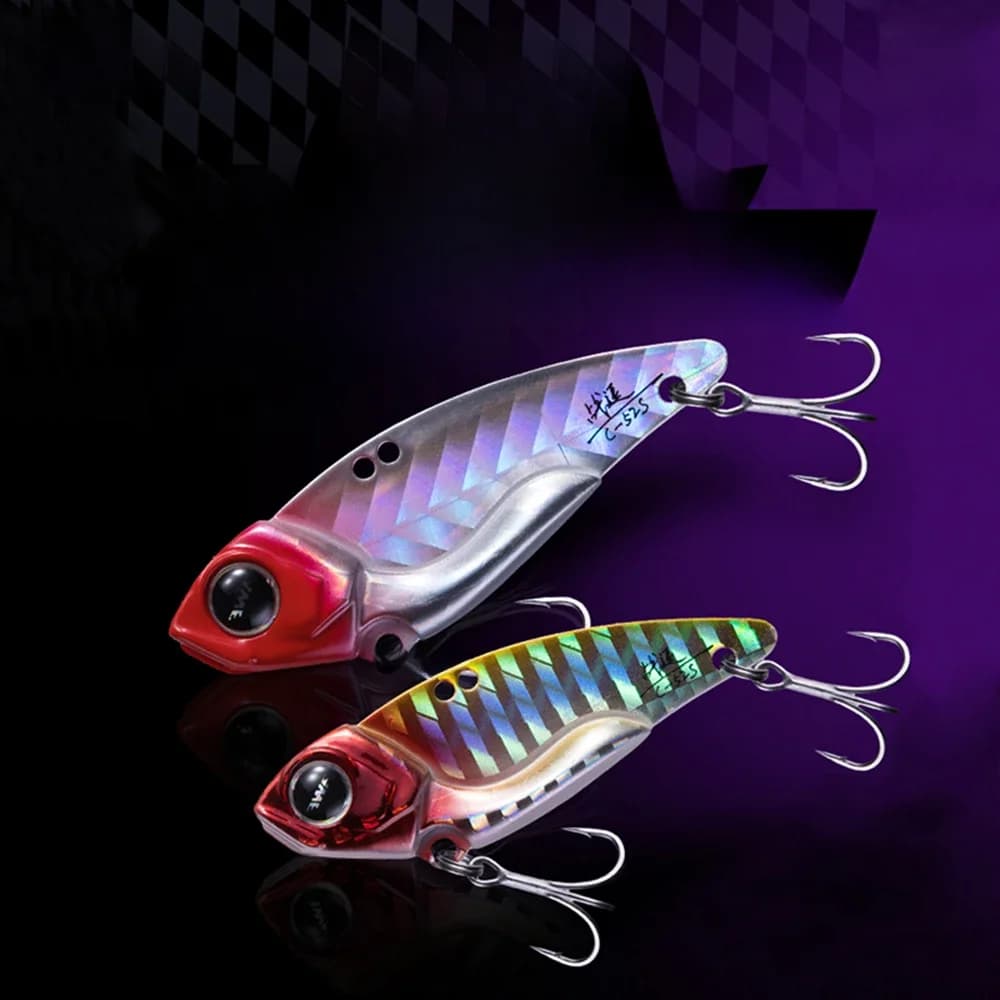 Nouvelle leurre de pêche EWE C40/44/48/52S Blade Bait en métal VIB 6.5/8.5/11/13.5g, leurre vibrant Wobbler pour truite, bar, brochet, perche