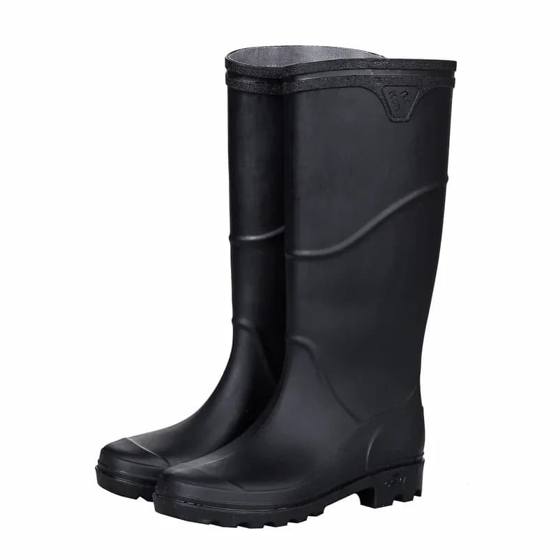 Bottes de pluie en caoutchouc antidérapantes pour homme, chaussures imperméables de haute qualité, hauteur du genou, nouvelle collection