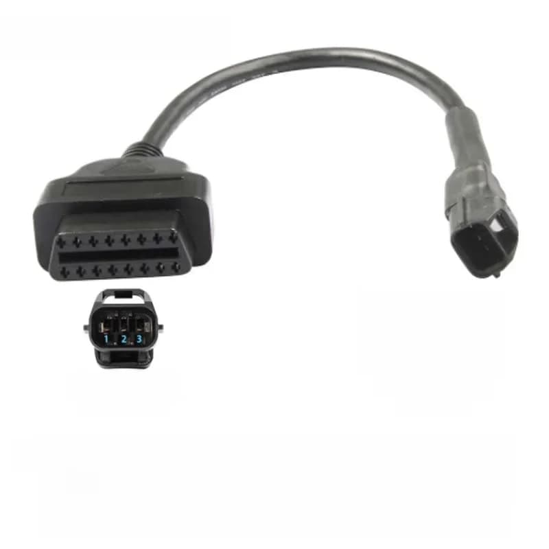 Pour KYMCO 3 broches câble de moto OBD OBD2 câble de Diagnostic OBDII 16pin à 3 broches pour KYMCO moto convertisseur connecteur adaptateur