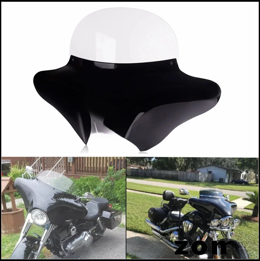 Pare-brise de carénage avant Batwing pour moto, pour Harley Road King Softail Fatboy Suzuki Honda Yamaha Cruiser