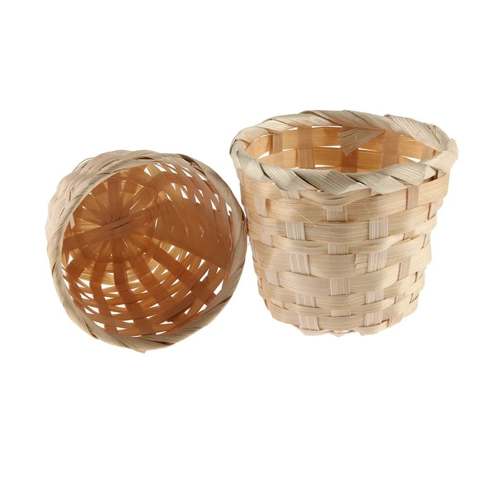 Mir en rotin pour produits de tissage en bambou, finition de bureau, rangement à domicile, boîte à plantes, offre spéciale, petit, WUNICEF, 1 pièce