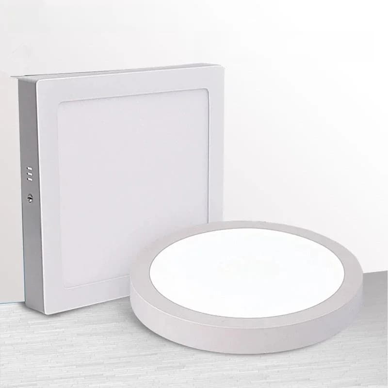 Panneau lumineux LED 9W 15W 25W, Downlight rond/carré AC/DC 12V 24V, lampe de plafond à LED pour éclairage de cuisine et de salle de bains