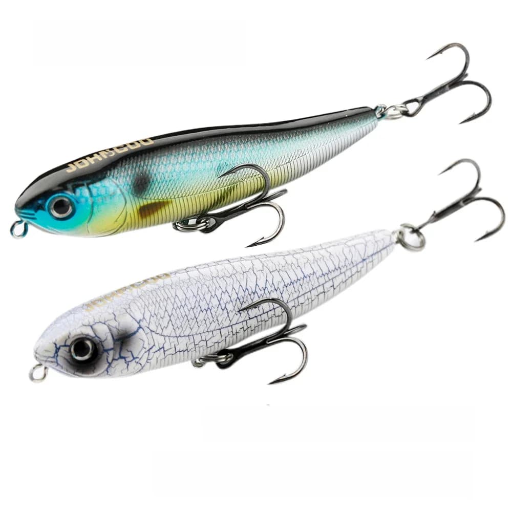 JOHNCOO – leurre rigide flottant de haute qualité, appât artificiel idéal pour la pêche en surface, au bar, au brochet ou à la promenade, 75/98mm