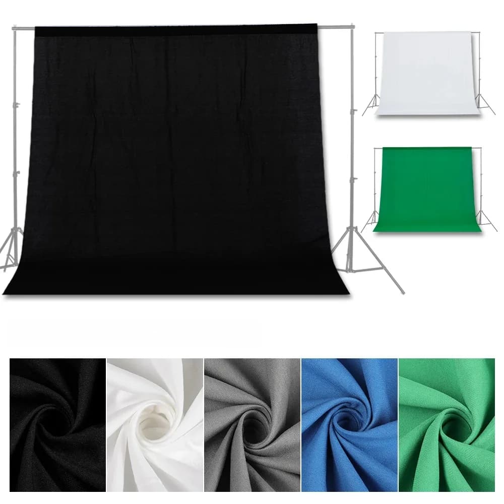 2*3/3*3M photographie décors Polyester coton Photo Studio toile de fond vert écran Chromakey fond tissu Photo Studio