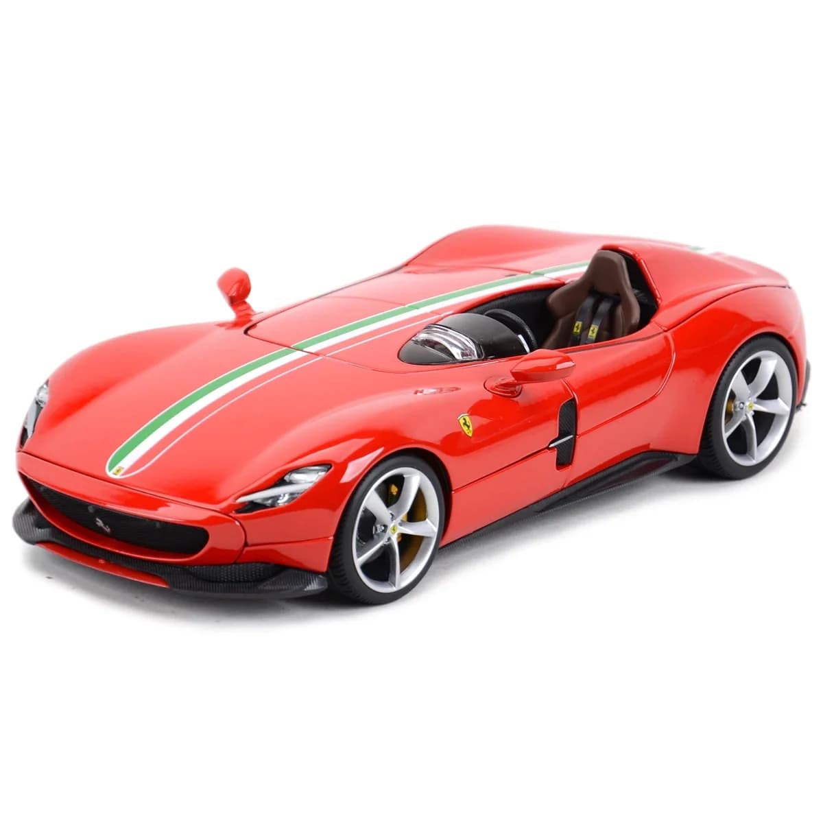 Bburago – voiture de sport Ferrari Monza SP1 1:18, Version raffinée, véhicules moulés statiques, modèle de voiture de collection, jouets