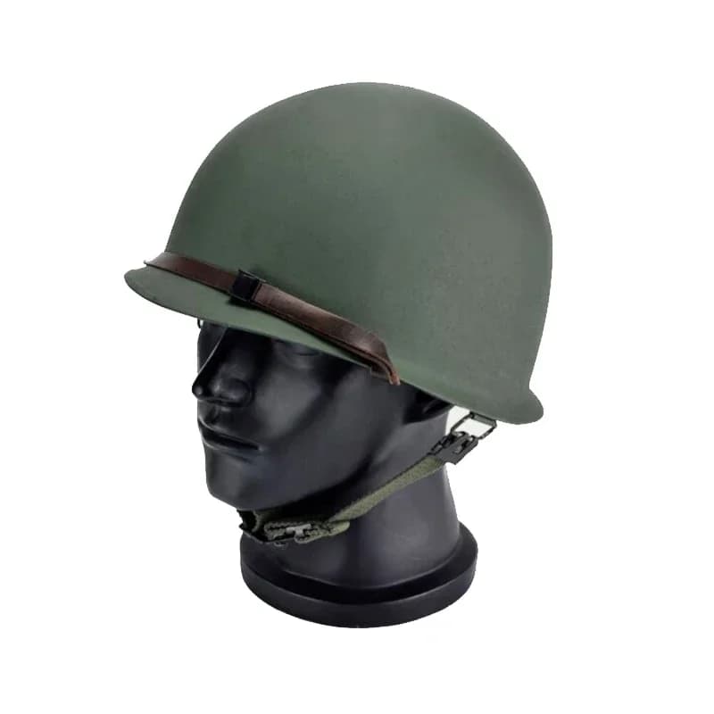 Casque militaire en acier M1, réplique de l'armée américaine tactique, casques de protection de la seconde guerre mondiale, casque d'extérieur CS Paintball en acier vert