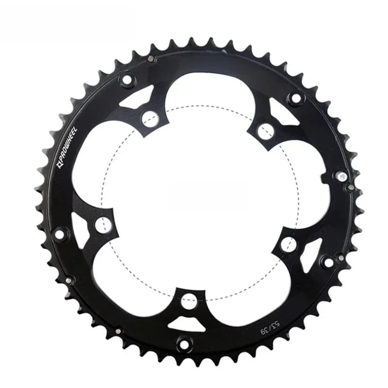 Prowheel plateau de vélo de route 130 BCD 39/53T plateau en alliage d'aluminium/acier roue à chaîne de vélo 10/11 vitesses pédalier partie