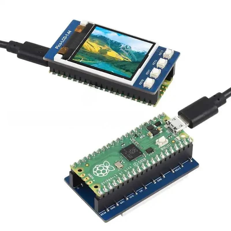 1.44 pouces LCD Module D'affichage 1.44 pouces Écran 65K Couleurs 128 × 128 SPI pour Raspberry Pi Pico