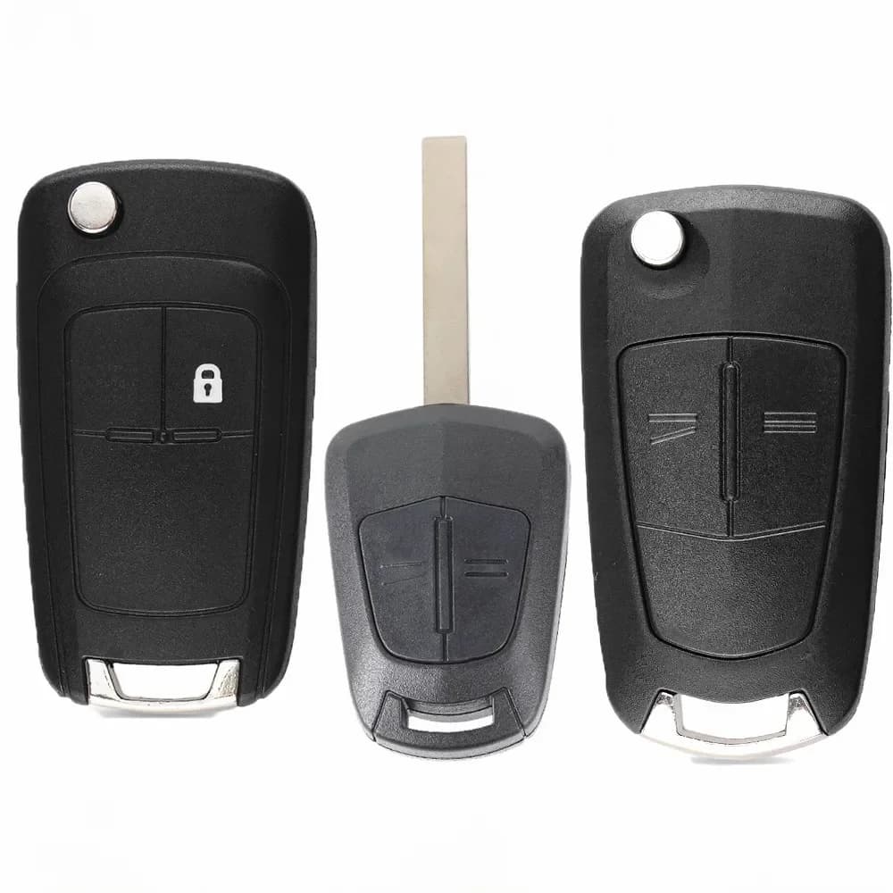 EllYECU-Clé à distance de remplacement non coupée FOB 2Btn 433MHz PCF7941 pour Opel/SachCorsa D 2007-2014 G1-AM433TX G2-AM433TX G4-AM433TX