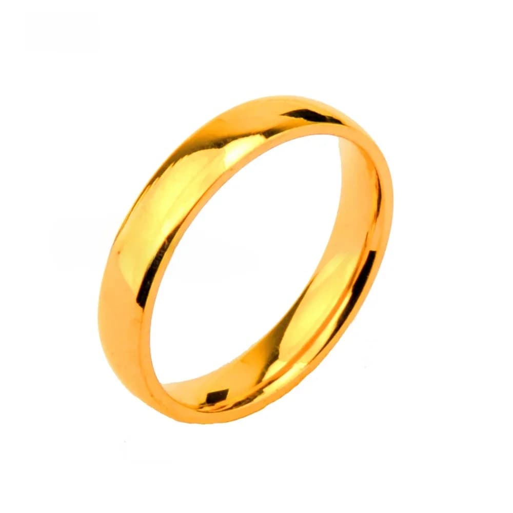 Bten – bague Simple pour hommes et femmes, anneau de mariage de Couple, couleur or argent, vente en gros, 4mm, haute qualité