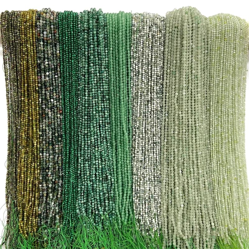 2 3 4 mm 15.5 "petite minuscule vert Turquoises naturelles Jades Agates Quartz Amazonite pierre perles entretoise en vrac perle accessoires bricolage