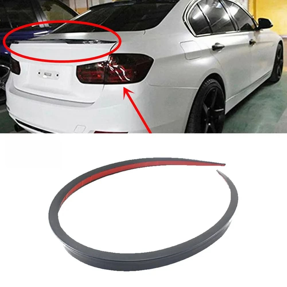 Becquet souple universel de toit de voiture, autocollant de garniture de lèvre d'aile arrière de coffre de voiture de 1.2M 1.5M