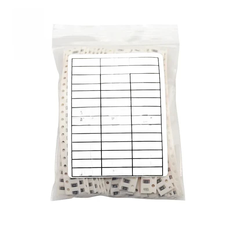Kit assressenti191 de résistances SMD, 1206, 0805, 0603, 0402, 0201, 1 OhMini, 1M ohm, 1%, 33 valeurs x 20 pièces = 660 pièces