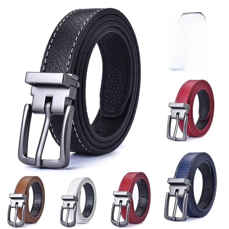Nouvelle ceinture en cuir pour enfants, style mode, avec boucle ardillon en alliage, pour garçons et filles, ceinture décontractée pour jeans, réglable, également pour hommes
