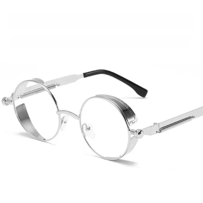 Lunettes de myopie rondes en métal, bouclier vintage, nuances gothiques, Steampunk, délinquants, 0 -0.5 -0.75 -1.0 -2.0 -3.0 à-6.0