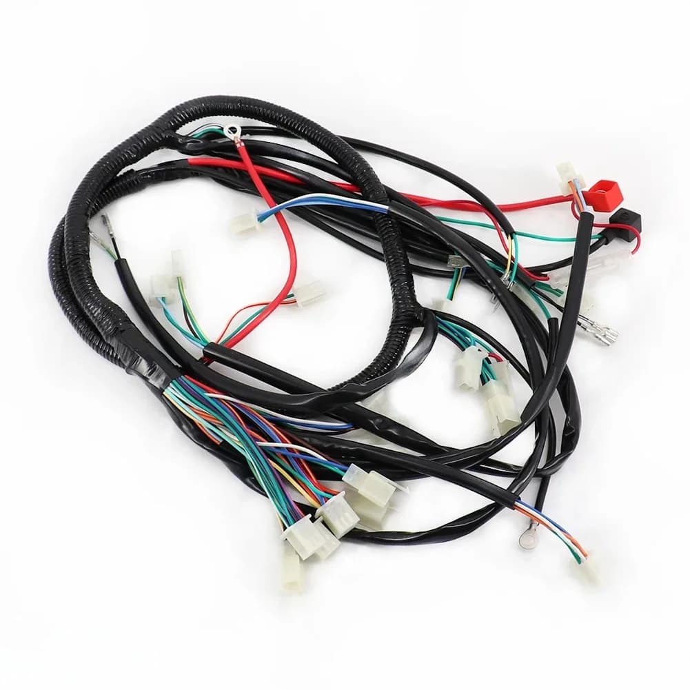 Ensemble complet de câbles de câblage électrique, ligne de fil pour moto, Scooter, Quad, voiture, composant électrique pour Londing