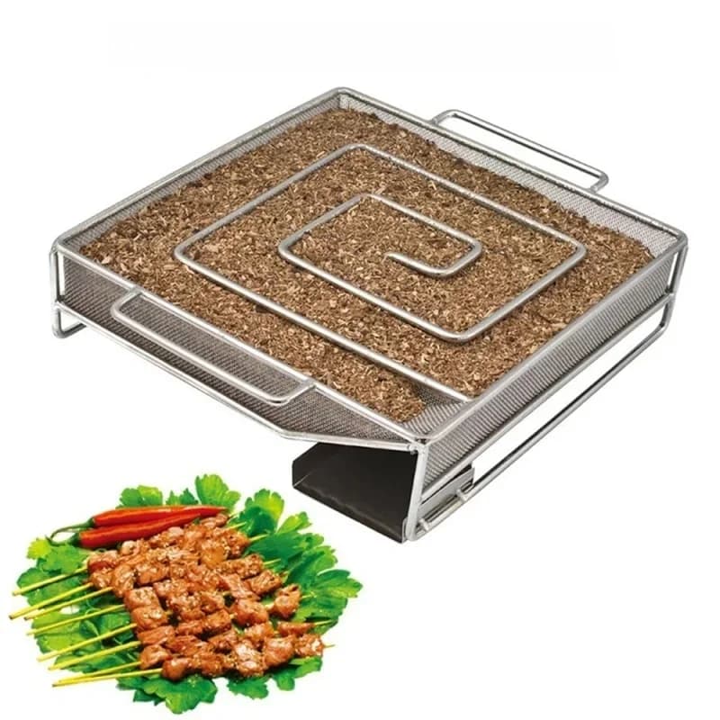 C2-Générateur de struction ée Froide pour Barbecue ou struction oir, Poussière de Bois, struction eur Chaud et Froid, Stade de struction age, Brûler la Viande, Outils de Cuisson en Acier Inoxydable