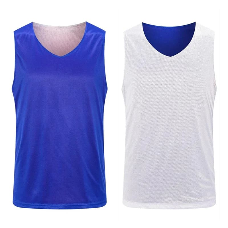 Maillots de basket-ball réversibles, à double épaisseur, à séchage rapide, pour hommes, adultes et enfants.