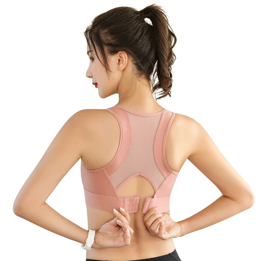 Soutien-gorge de Fitness pour femme, Push Up, sans fil, boucle réglable, maille, Nylon, Yoga, entraînement, Jogging, sous-vêtements de Sport, soutien-gorge de gymnastique, grande taille XXL