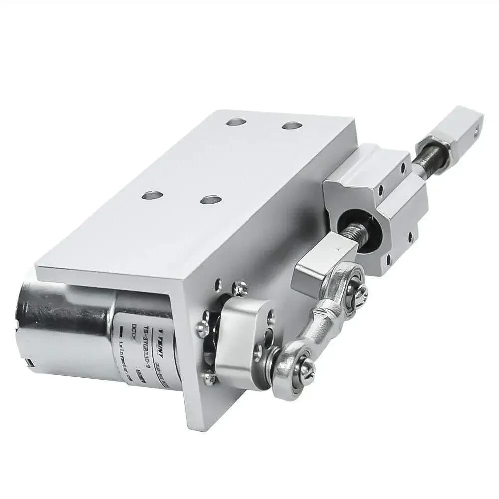 Petit actionneur linéaire alternatif avec moteur à engrenages CC, design de bricolage, 12V, 24 V, course 12mm, 16mm, 20mm, réglable 5 ~ 1000 tr/min, 330L