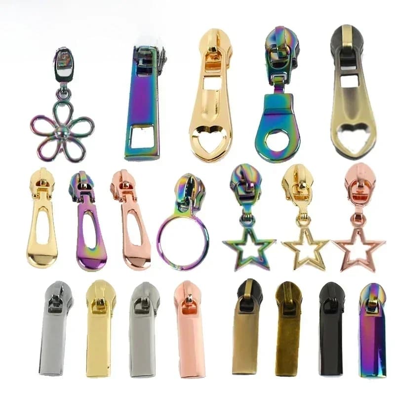 10/30 pièces 5 # Curseur de fermeture éclair pour fermeture éclair en Nylon, veste, sac, sac à main, poches, têtes de fermetures éclair, extracteur, Kit de réparation, bricolage, accessoires de