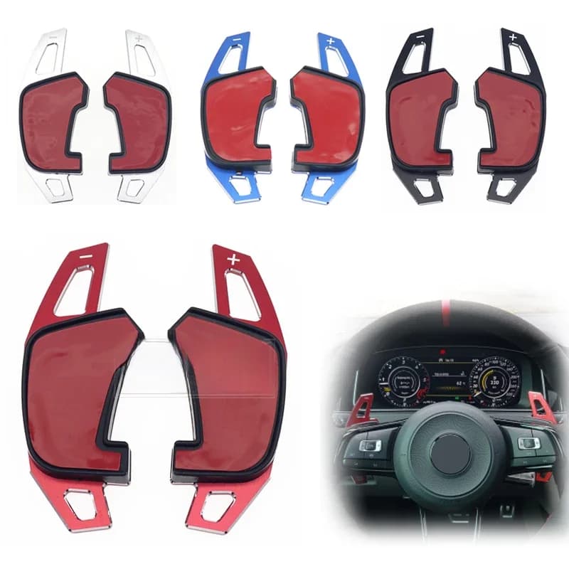 Paire de palettes de changement de vitesse au volant pour Volkswagen, manette de vitesse d'extension, Golf MK7, GTI 7 R, GTE, GTD, Polo Contrastant, Rocco, Sagitar, GLI, Lamando, GTS