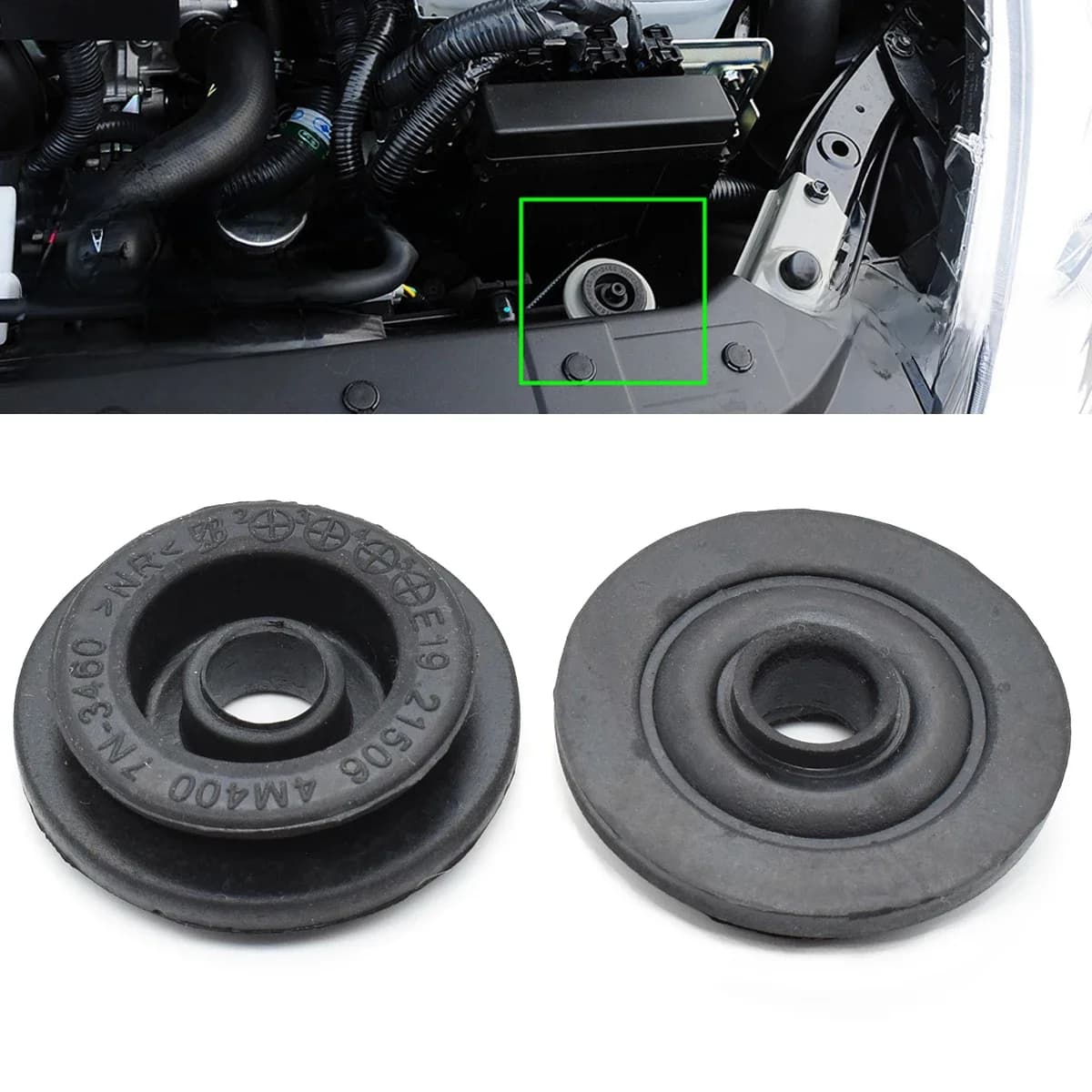 Douille de radiateur en caoutchouc pour Nissan x-trail T30, T31, T32, Rogue S35, support de joint NSB-048, 2 pièces