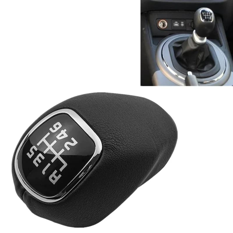 Levier de changement de vitesse en cuir noir, 6 vitesses, pour Kia Rio 5 2012 2013 2014 2015