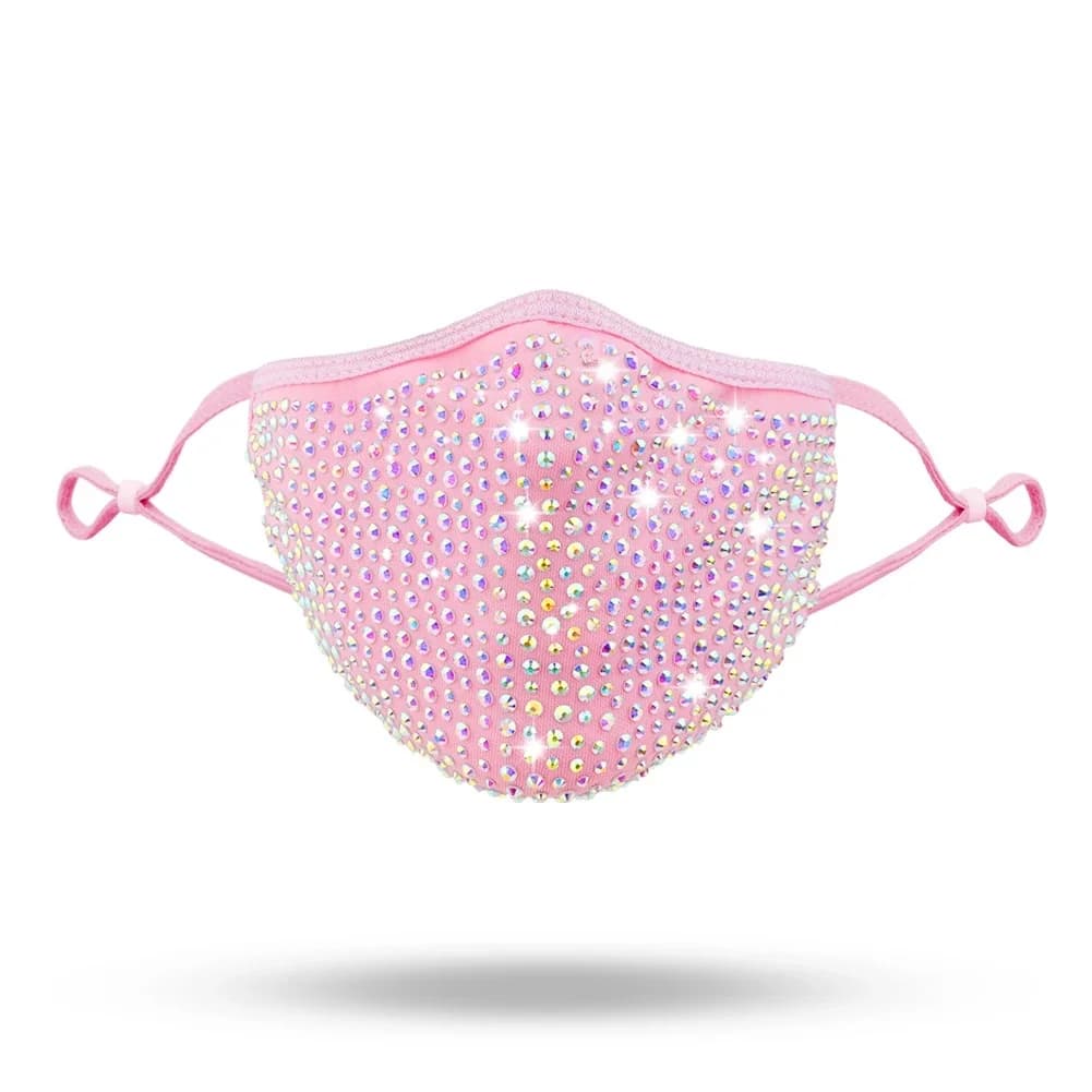 2024 Mode 15 Couleurs Bling Strass Masque Pour Les Femmes Réutilisable Lavé Tissu Masque Halloween ixDécoration KZ-004
