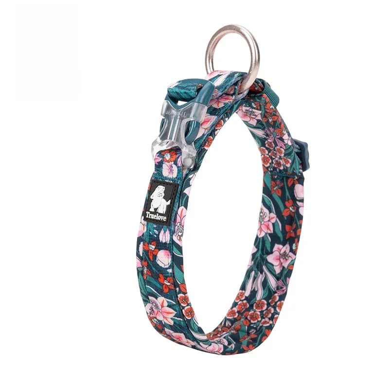 Truelove Collier pour animaux de compagnie floral Meilleur coussin confortable rembourré Camouflage Petits, moyens et grands chiens et animaux de compagnie en cours d'exécution en plein air TLC5273