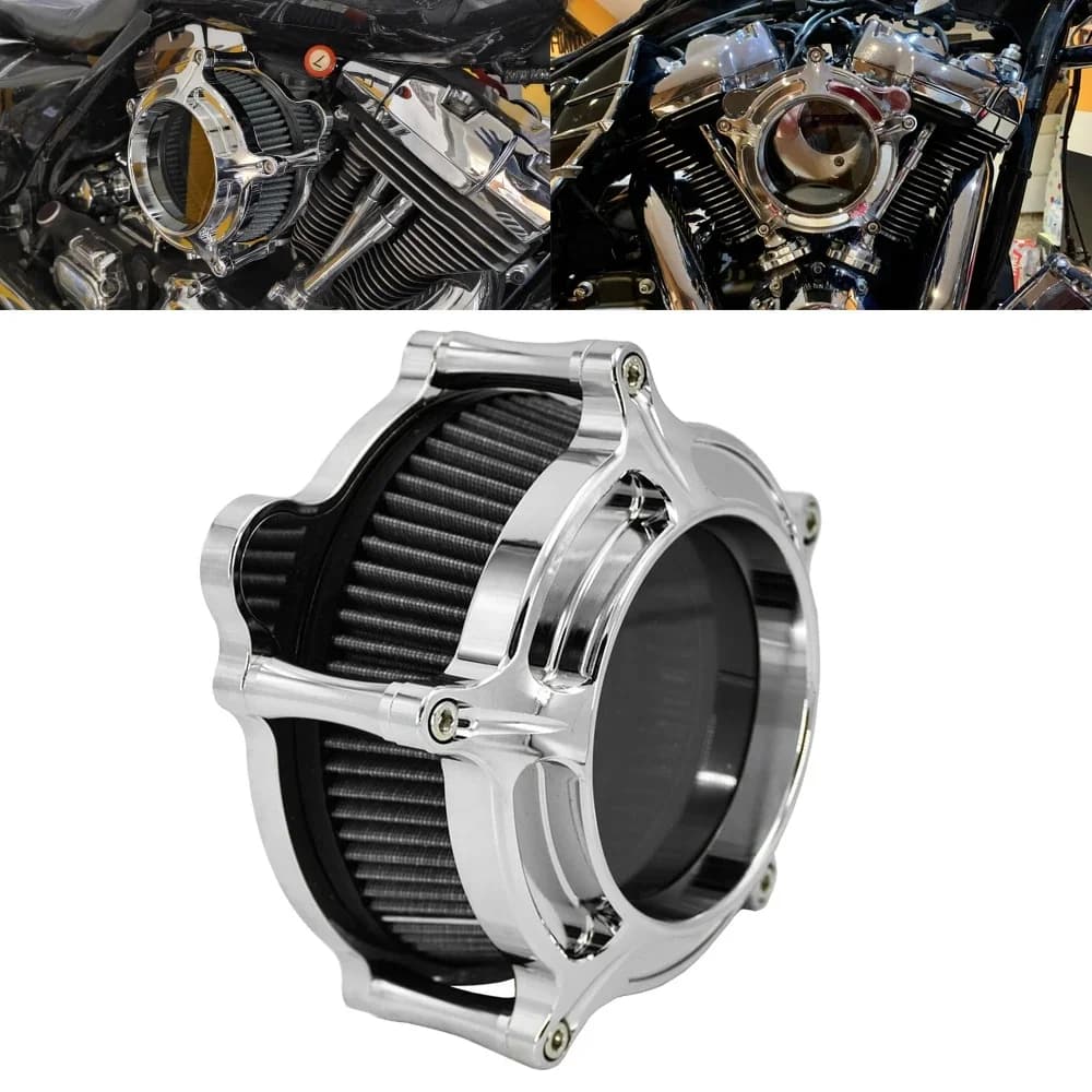 Filtre d'Admission Chromé RSD Clarion, pour Harley Sportster XL48 ocia FXDLS Touring Electra Road, Fetal de Softail FLSTNSE
