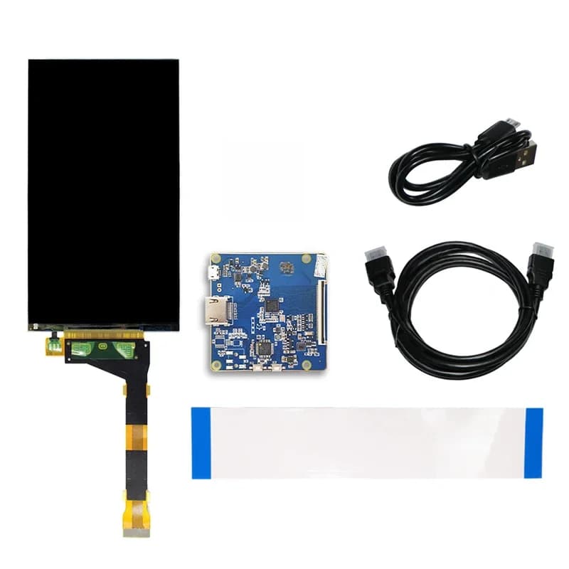 Écran LCD 2K LS055R1SX04 de 5.5 pouces pour Sharp 3D, panneau 1440x2560, Compatible HDMI avec MIPI, carte d'imprimante, retrait/rétro-éclairage