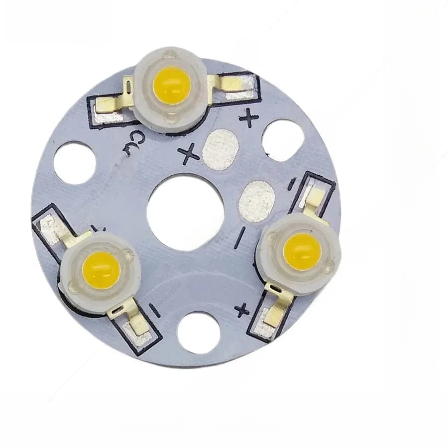 (10 pièces) PCB LED 3W 9W 32mm avec puces 1W 3W installées, plaque en aluminium avec puces pour ampoule, projecteur. LED