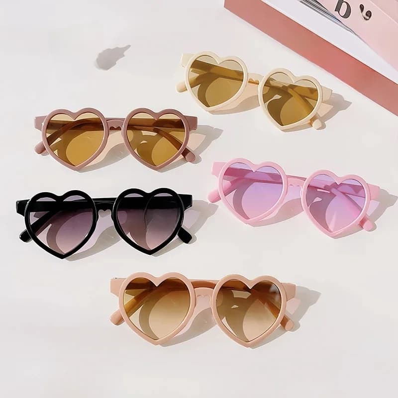 Nouvelles Lunettes de Soleil Rondes Polarisées UV400 pour Enfants, Motif Cœur, Tournesol, Fruits, Oreilles de Lapin, pour Filles et Garçons, Idéales pour l'Extérieur