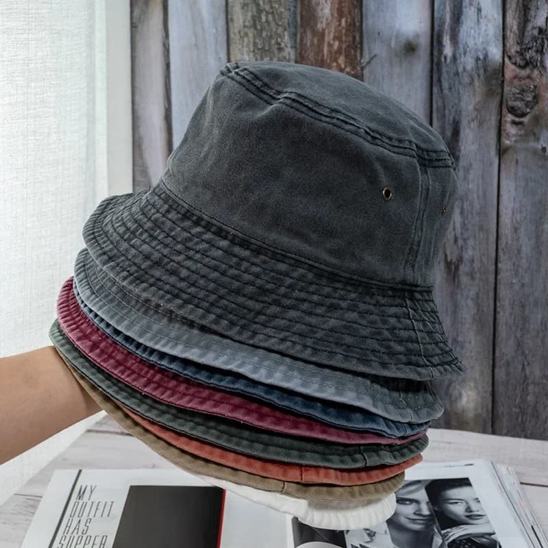 Nouveau unisexe seau chapeau mode lavé Denim casquette Design hommes Panama chapeaux femmes été en plein air décontracté crème solaire visière pêcheur casquettes
