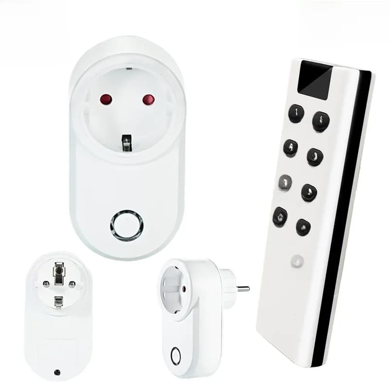Prise électrique intelligente sans fil EU et prise française, interrupteur de télécommande, interrupteurs universels pour lampe, 433Mhz, 220V, 16A