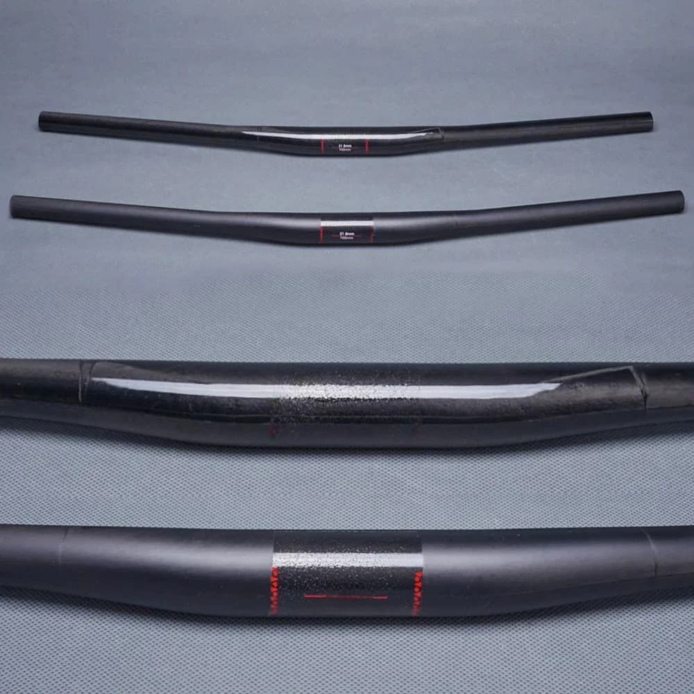 Guidon de vélo 9 degrés de recul Guidons en fibre de carbone UD Guidon 31,8 mm VTT Guidon de vélo de montagne Pièces