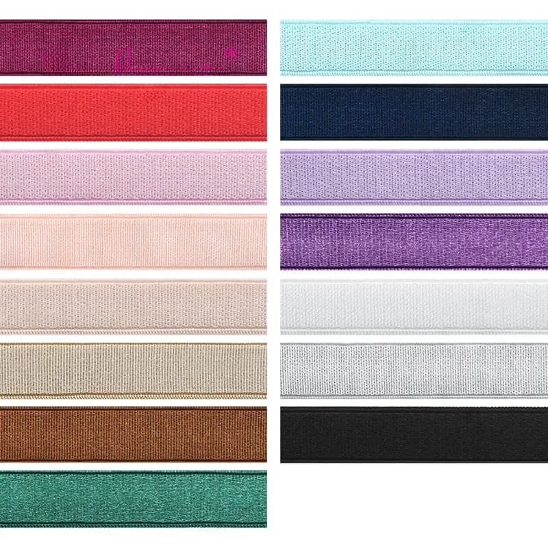 BRISTLEGRASS Bretelle de Soutien-Gorge en Nylon Brillant, Bande Élastique en Spandex Satin, Bande d'Épaule, Sous-Vêtements, Lingerie, Garniture de Couture, 3 8 Pouces, 10 mm, 2, 5 et 10 Yards