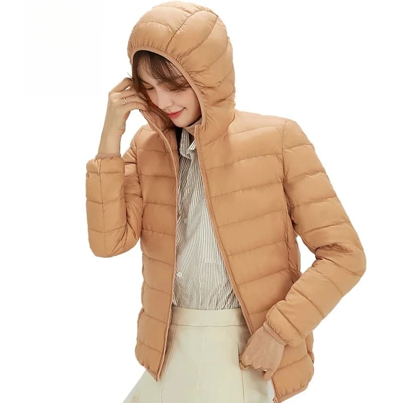 Nouvelle Mode Ultra observateur 90% Doudoune Doux 256 Tissu Hiver Plumes Veste Chaude Manteau À Capuche Parka Femelle Portable S-4XL