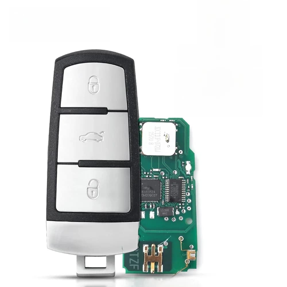 KEYYOU 3C0959752BG/BA clé de voiture à distance sans clé 3 boutons 434MHz PCF7936 ID46 pour VW pour Volkswagen Passat CC Passat Magotan