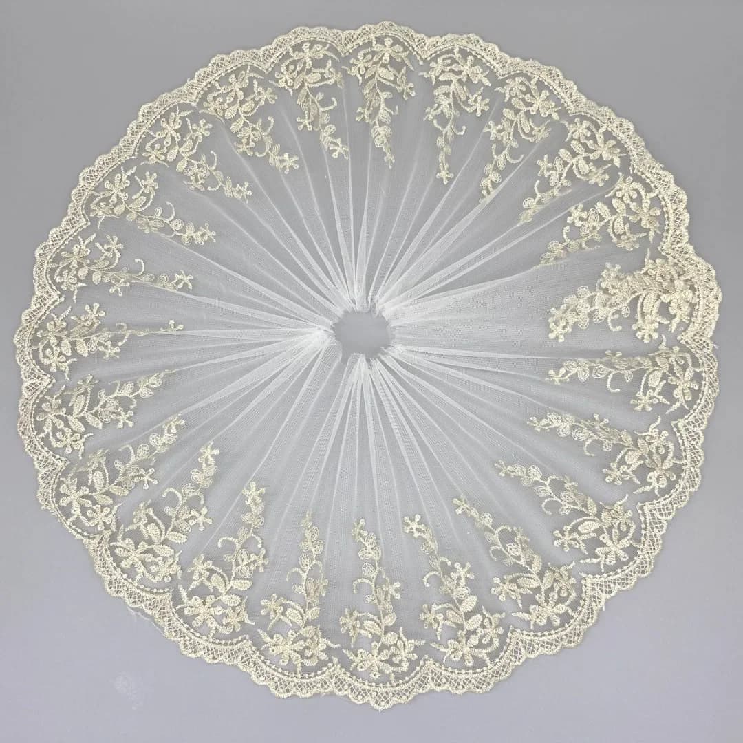 Tissu en dentelle brodée de fil doré en maille de 3 yards, idéal pour la décoration de rideaux, nappes et coussins de canapé, accessoire de textile de maison DIY