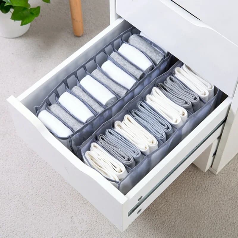 Organisateur de sous-vêtements, armoires à vêtements, boîte de placard, organisateurs de chambre, tiroir pliable, organisation de la maison et rangement de soutien-gorge, étagère de chambre à coucher