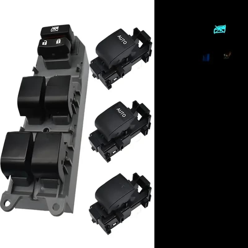 Ensemble de commutateurs de fenêtre unique, entièrement automatique, éclairé par LED, pour Toyota RAV4 4 Camry Corolla Auris Urban Cruiser 2007 – 2013