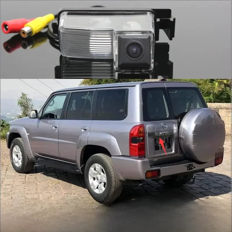 Pour Nissan patrouille Y61 patrouille 4WD Super Safari HD voiture vue arrière caméra de recul CCD Vision nocturne caméra de recul