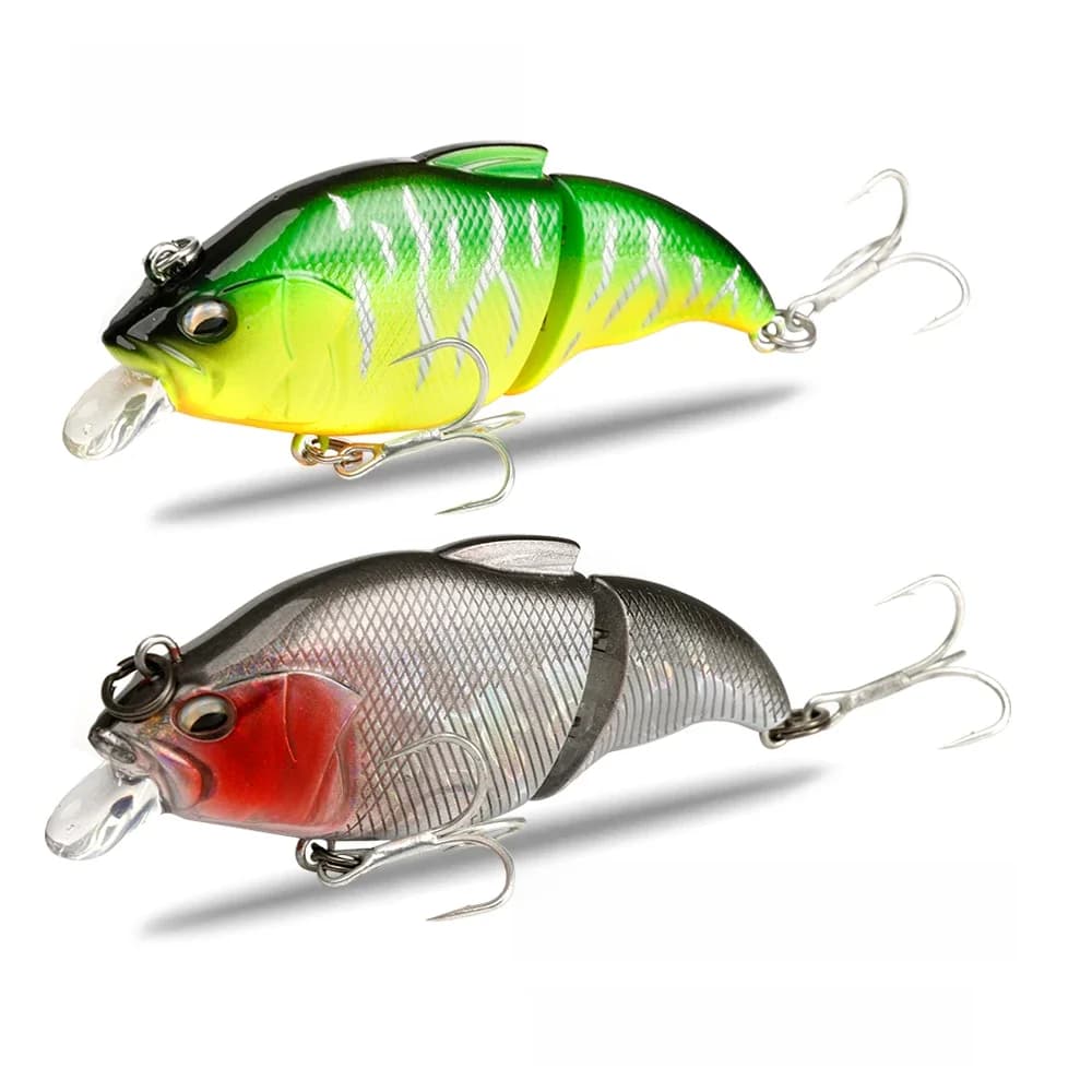 JOHNCOO – leurre rigide flottant vibrant vibrant de 72mm, appât artificiel de type wobbler idéal pour la pêche au bar, au brochet ou à la perche, 10.5g