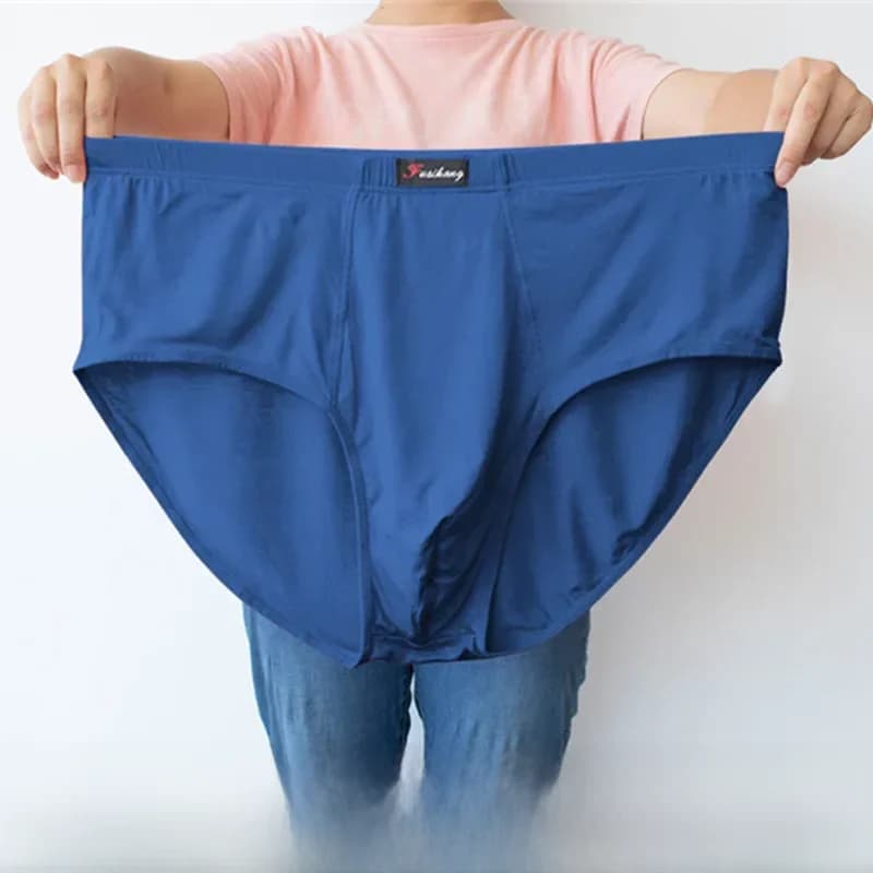 Sous-vêtements taille haute pour hommes, Modal, grande taille, surdimensionné, 6XL, 7XL, 8XL, 140KG, slips respirants et élastiques