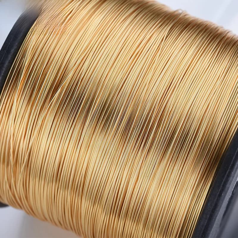 (5571)5 mètres 0.3MM 0.4MM 0.5MM 0.6MM 0.7MM 0.8MM 24K couleur or cuivre faire forme fil métallique accessoires de bijoux de haute qualité
